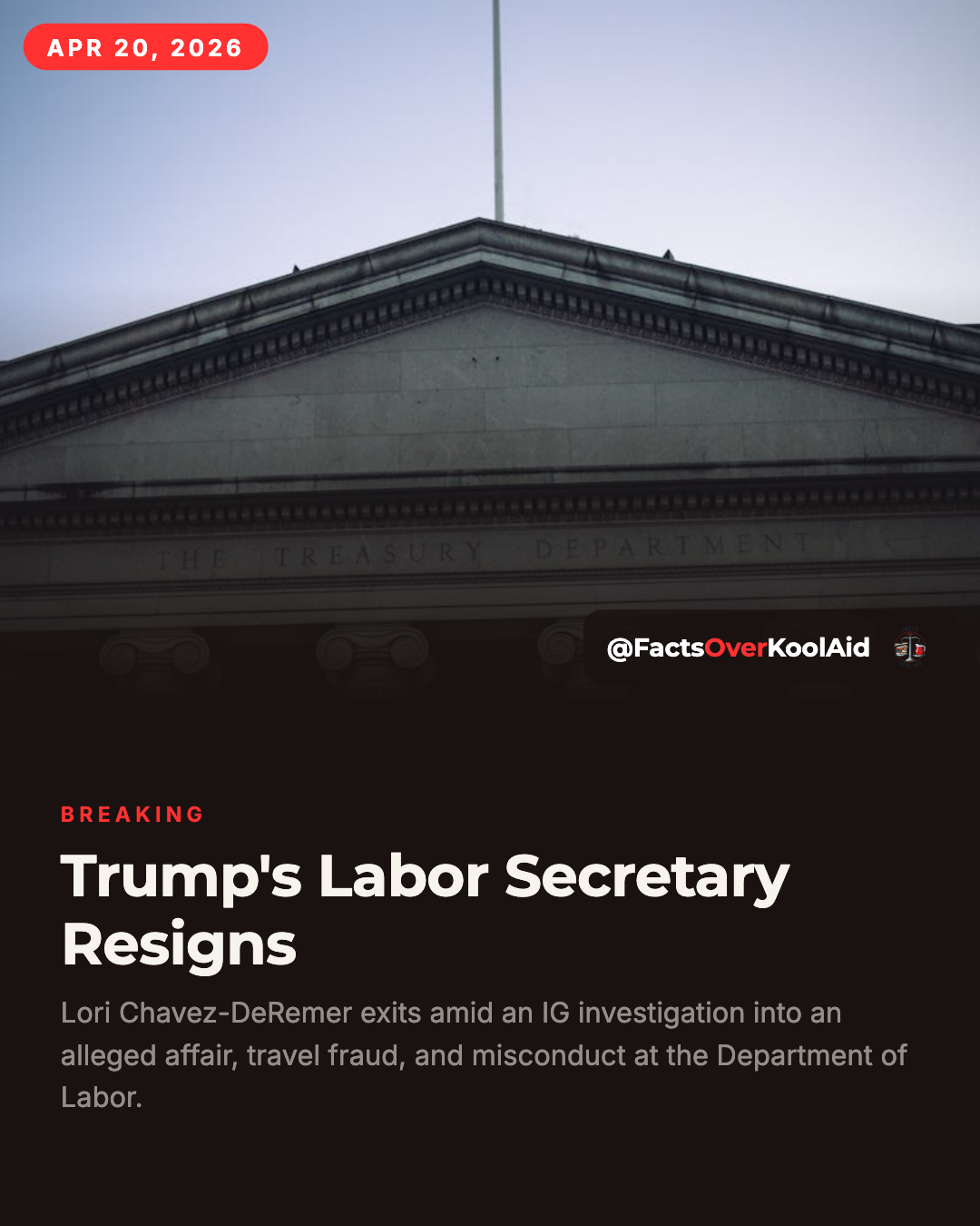 Trump's Labor Secretary Resigns